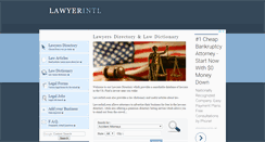 Desktop Screenshot of lawyerintl.com