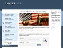 Tablet Screenshot of lawyerintl.com